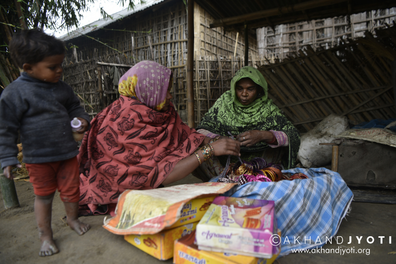 bangle seller in village